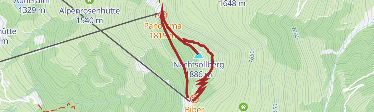 Route map: Umgebung: Alpinolino Himmelsteig